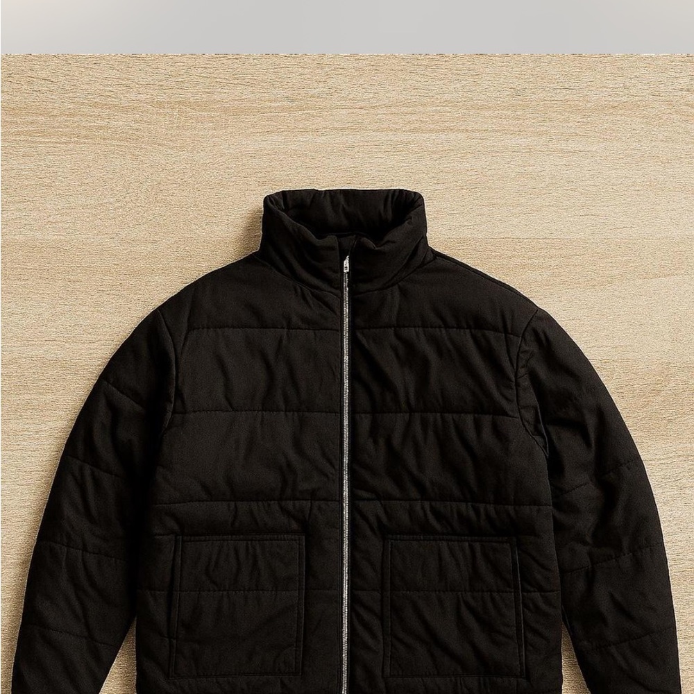 MNML Black Puffer Jacket